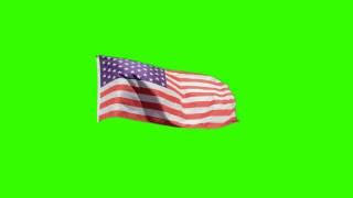 Free Green Screen-American Flag