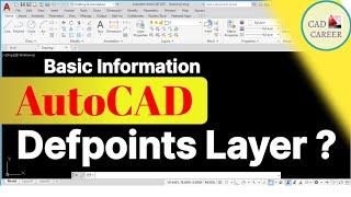 How to create Defpoints Layer in AutoCAD | CAD CAREER