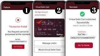 ippb virtual debit card unblock transaction failed - india post payment bank unblock debit card