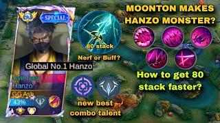 MOONTON MAKES HANZO OP! NEW BUILD AND EMBLEMS 2024 (Must try) MLBB