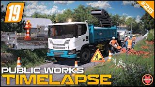  Scraping Asphalt Using Milling Machine On A Local Road - Public Works ⭐ FS19 Geiselsberg TP