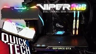 Patriot's Viper RGB Memory Checks All Your RGB Boxes