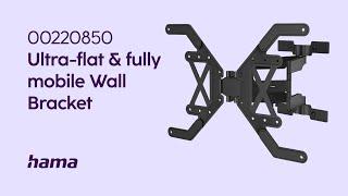 Ultra-flat & fully mobile wall bracket