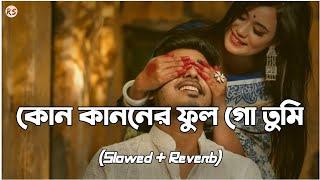 Kon Kanoner Ful Go Tumi [Slowed+Reverb] - Akash Mahmud & Mouri | কোন কাননের ফুল গো তুমি