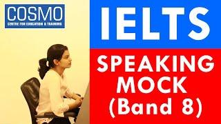 IELTS Speaking Mock Score - 8 @ Cosmo Trivandrum. IELTS Online Coaching in Kerala