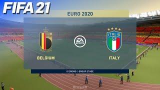 Belgium vs. Italy - EURO 2020 Prediction | FIFA 21 PS5