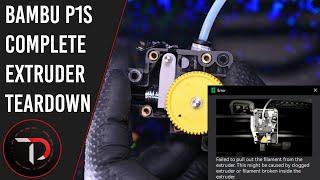 Bambu P1S Full Extruder Teardown Guide - Failed to pull out the filament error fix