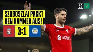 Szoboszlai & Jota zaubern Reds weiter: FC Liverpool - Leicester City | Carabao Cup | DAZN