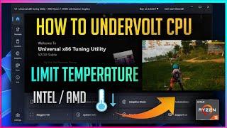 How To Undervolt CPU/GPU In Laptops | Undervolt IdeaPad G3 6600H 3050 |Universal X86 Tuning Utility