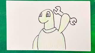 Dusty Douglas - Turtley Awesome Dude [OFFICIAL FLIPBOOK ANIMATION MUSIC VIDEO]