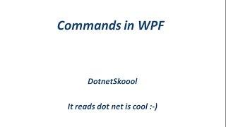 Commands In WPF