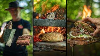 SPICY ️ Serbian Chevapi (Cevapi) With Kaymak | Outdoor ASMR Cooking