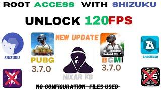 Pubg 3.7.0 Unlock 120 FPS With Shizuku & Zarchiver | How To Unlock 120FPS in BGMI PUBG freeFire CODM