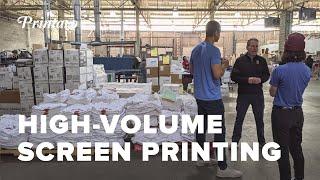 Marathon Sportswear Shop Tour: High-Volume Automated Screen Printing (With a Human Touch)