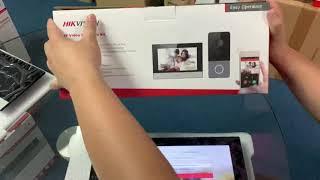 Hik Vision IP Video Intercom system DS-KIS603-P Unboxing and Setup