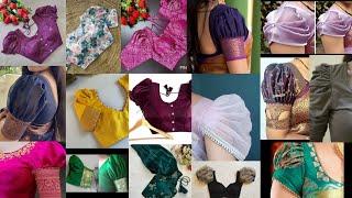 Latest puff sleeve blouse designs|blouse designs|| new model blouse designs with puff sleeves design