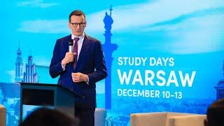 Mateusz Morawiecki addresses the ECR Group in Warsaw