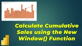 Cumulative Sales/Running Total for a Category with Window() Function in PowerBI | MiTutorials