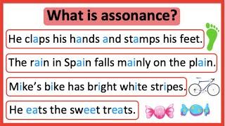 What is assonance?  | Assonance in English | Learn with examples