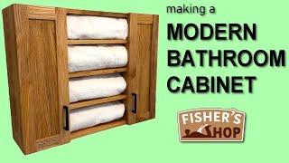 Woodworking:  Making a Modern Bathroom Cabinet