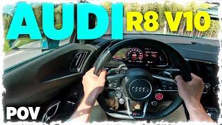 Audi R8 V10 Plus | Full POV Drive through the alps | Insane sound and shifts.