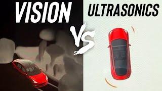 I Was Wrong... Tesla Vision VS Ultrasonic Sensors