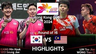 KANG Min Hyuk /SEO Seung Jae vs LIM Tze Jian /WONG Tien Ci | Hong Kong Open 2024 Badminton