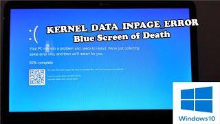 How To Fix KERNEL DATA INPAGE ERROR In Windows 10 || UPDATED 2022