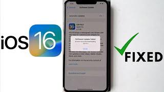 How To Fix “ Software Update Failed An Error Occurred Downloading iOS 16“