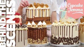 Behind the Scenes Cakes from the Crumbs & Doilies Bakery! | Cupcake Jemma