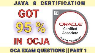 Oracle Certified Associate Java SE 8 Programmer- I (1Z0-808 Questions) || Part - 1 || LazyCoder