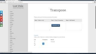 Transpose a List