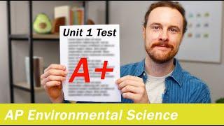 How to Study for your Unit 1 AP Environmental Science Test