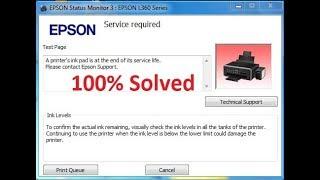 Epson L130 L220 L310 L360 L365 Ink pad is at the end of its service life error problem solution