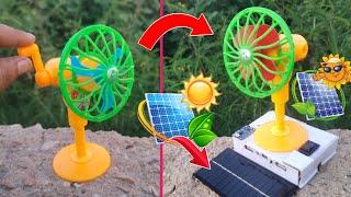 How To Convert Hand Fan To Solar Powered Electric Fan