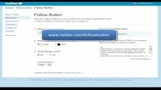 [Twitter Follow Button] How to Add the Twitter Follow Button