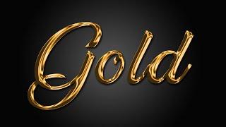 How to Create Gold Text in Photoshop | Photoshop Text Effects 2019