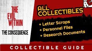 The Evil Within: The Consequence ALL COLLECTIBLES - Letter Scraps, Recordings, Entries