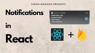 Show push notifications in React | FCM notifications in React @aseemwangoo #react #firebase