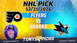 Philadelphia Flyers vs San Jose Sharks 12/31/24 NHL Pick Prediction