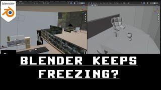 Blender Freezing Every 2 Minutes FIXED - Blender Quick Tips