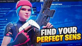 How To Find Your PERFECT Controller Sens (Fortnite Settings Tutorial)