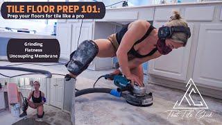 Tile Floor Prep 101:  How to prep concrete for tile