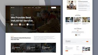 How To Build Responsive Industrial Website Using HTML CSS And JavaScript