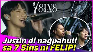 Justin reacts to FELIP's 7 sins, matutuwa na matatawa ka! / SB19 Update