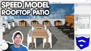 Modeling a ROOFTOP PATIO - SketchUp Workflow Tutorial