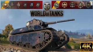 T1 Heavy Tank - Siegfried Line map - 8 kills - 4,5k damage World of Tanks replay 4K