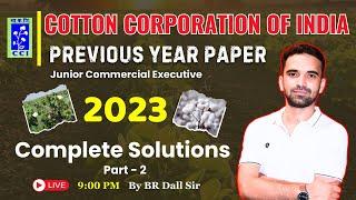 Cotton Corporation of India Previous Year Question Paper | CCI Previous Year Question Paper