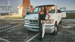 Solo Minimalist Female Van Life! // Stealth Cargo Van Conversion.