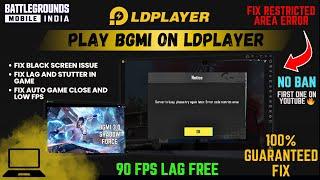 Play BGMI in LDPlayer emulator without ban in pc and laptop | error code restricted area fix #bgmi